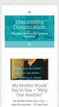 Mobile Screenshot of discussingdissociation.com