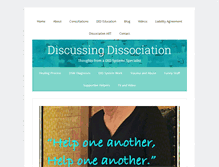 Tablet Screenshot of discussingdissociation.com